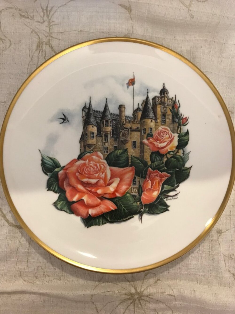 Elizabeth of Glamis Plate by Edward Marshall Boehm Studio